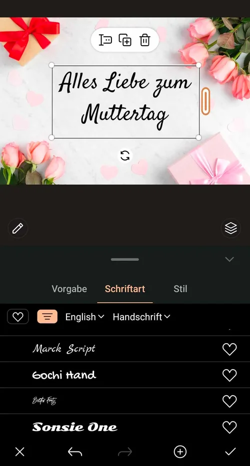 PhotoDirector - Muttertagsgrüße gestalten